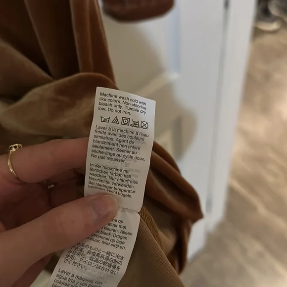 Madewell gold velvet balloon mini dress - Picture 5 of 5